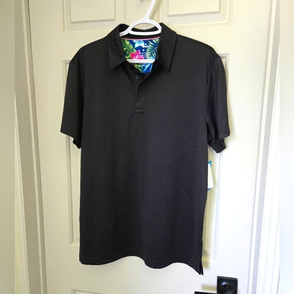 New Birdie Bound Men's Black Polo Shirt